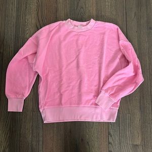 Gap Womens Neon Pink Terry Sweatshirt